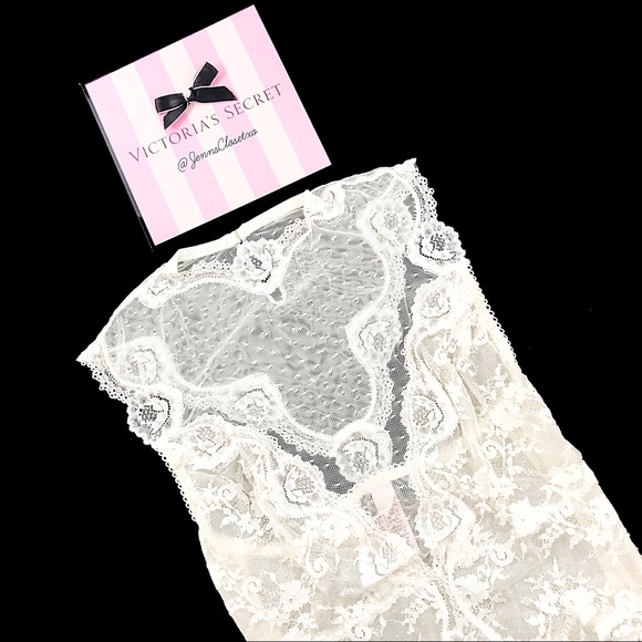 •Victoria’s Secret• Dream Angels Lace & Dot Teddy - Picture 2 of 4